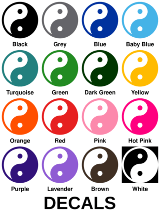 Yin Yang Decals